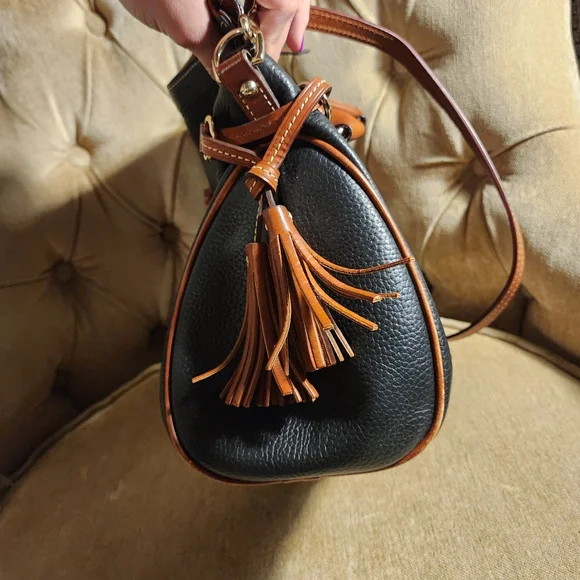 Dooney & Bourke braided pebble grain satchel - Picture 6 of 7